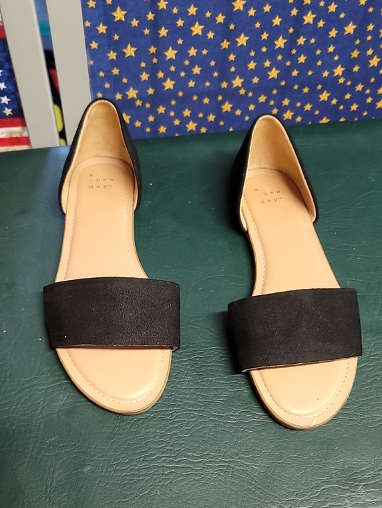 Shoes - Black Open-Toe D'Orsay Flat Sandals - Women